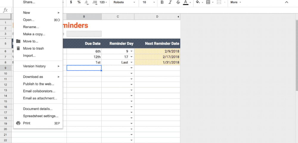Send an Automatic Email Reminder from a Google Spreadsheet Send an Automatic Email Reminder from a Google Spreadsheet