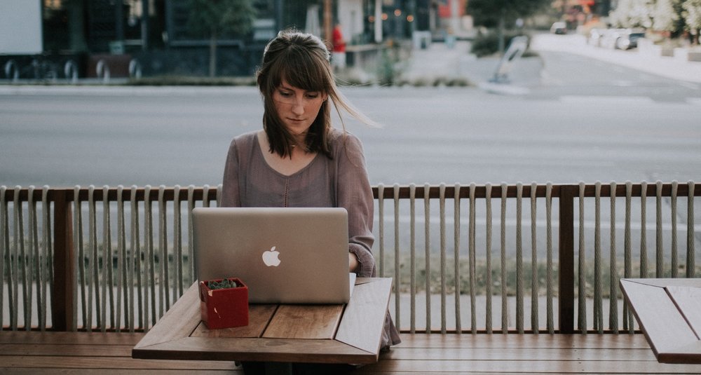 woman on laptop