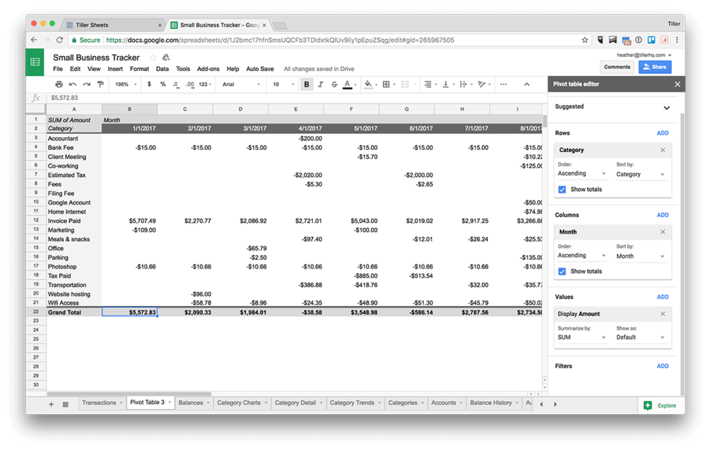 self employed finance spreadsheet pivot self employed finance spreadsheet pivot