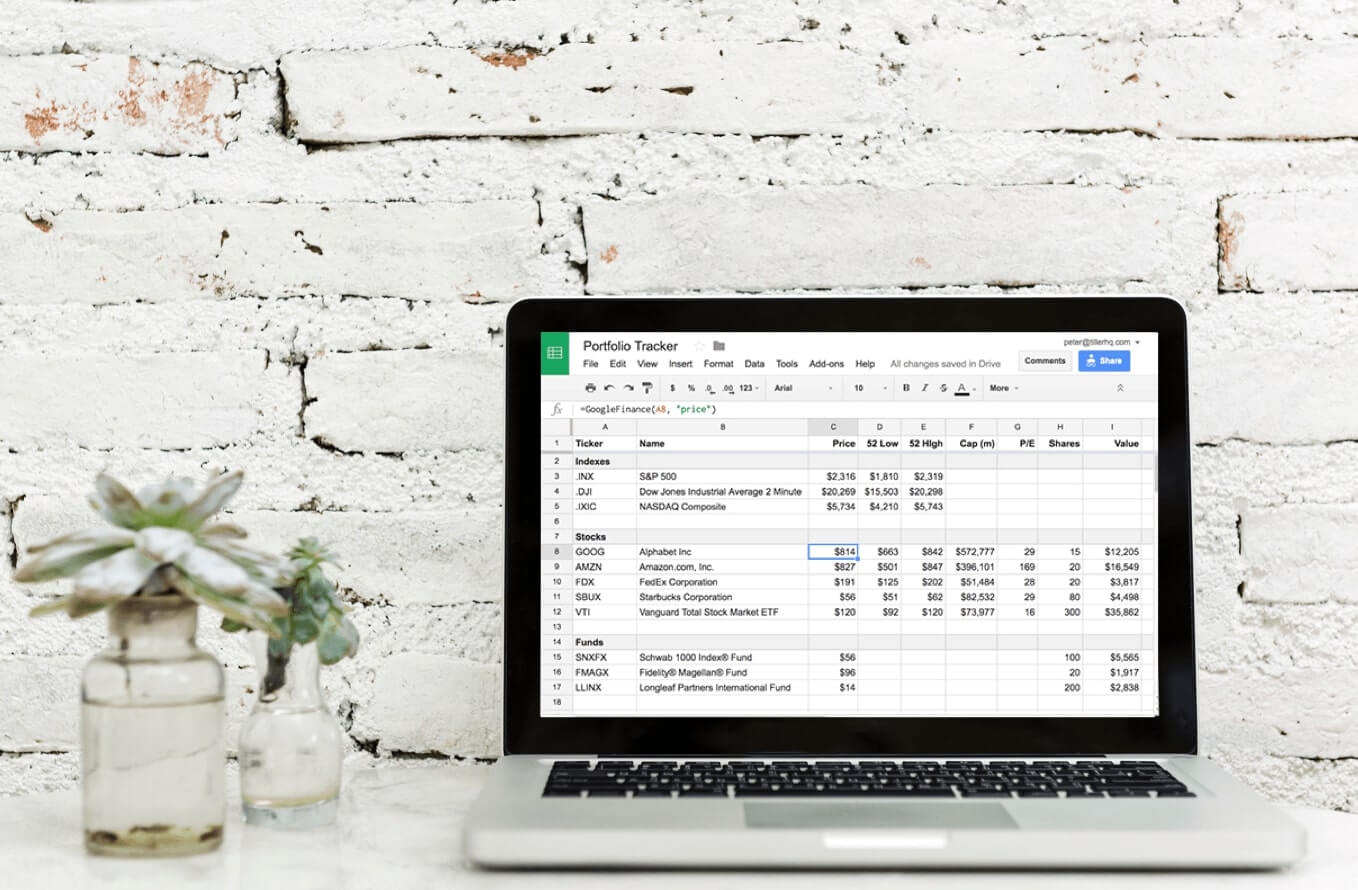 Investments How to use an Investment Spreadsheet