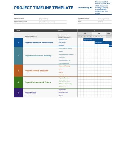 Project Timeline Google Sheets