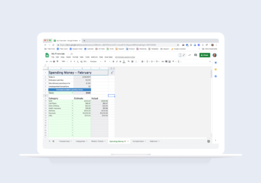 Spending Money Spreadsheet