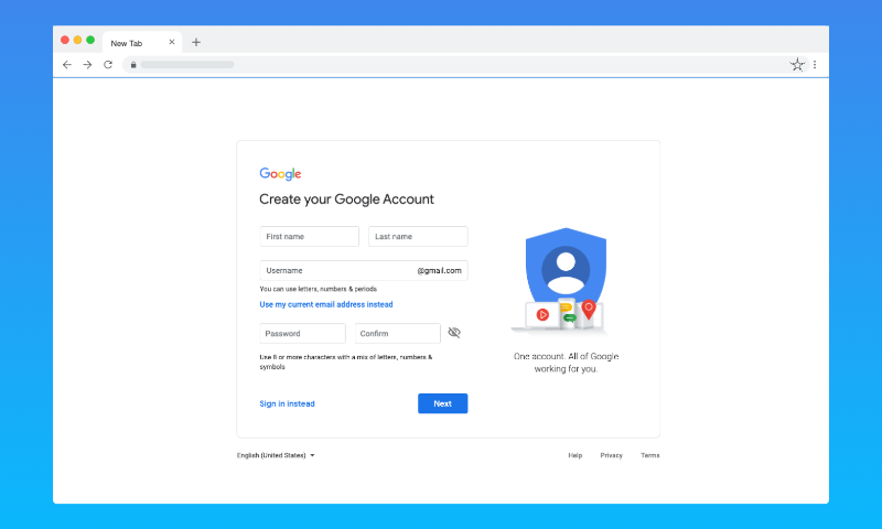 Create Your Google Account Create Your Google Account