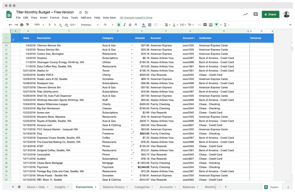 Categories a95fec9b314b16e2fdcd5569c48ff083 1000 Monthly budget spreadsheet - transactions
