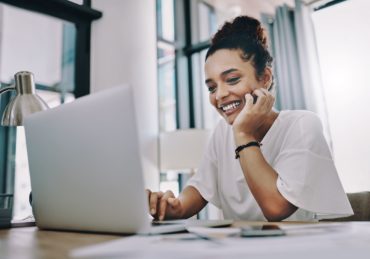 Woman Smile Computer