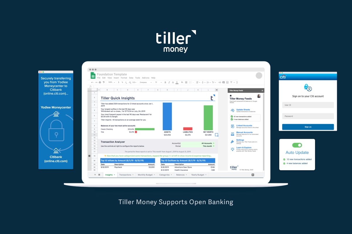 Tiller Money Supports Open Banking