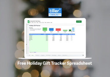 holiday gift tracker spreadsheet