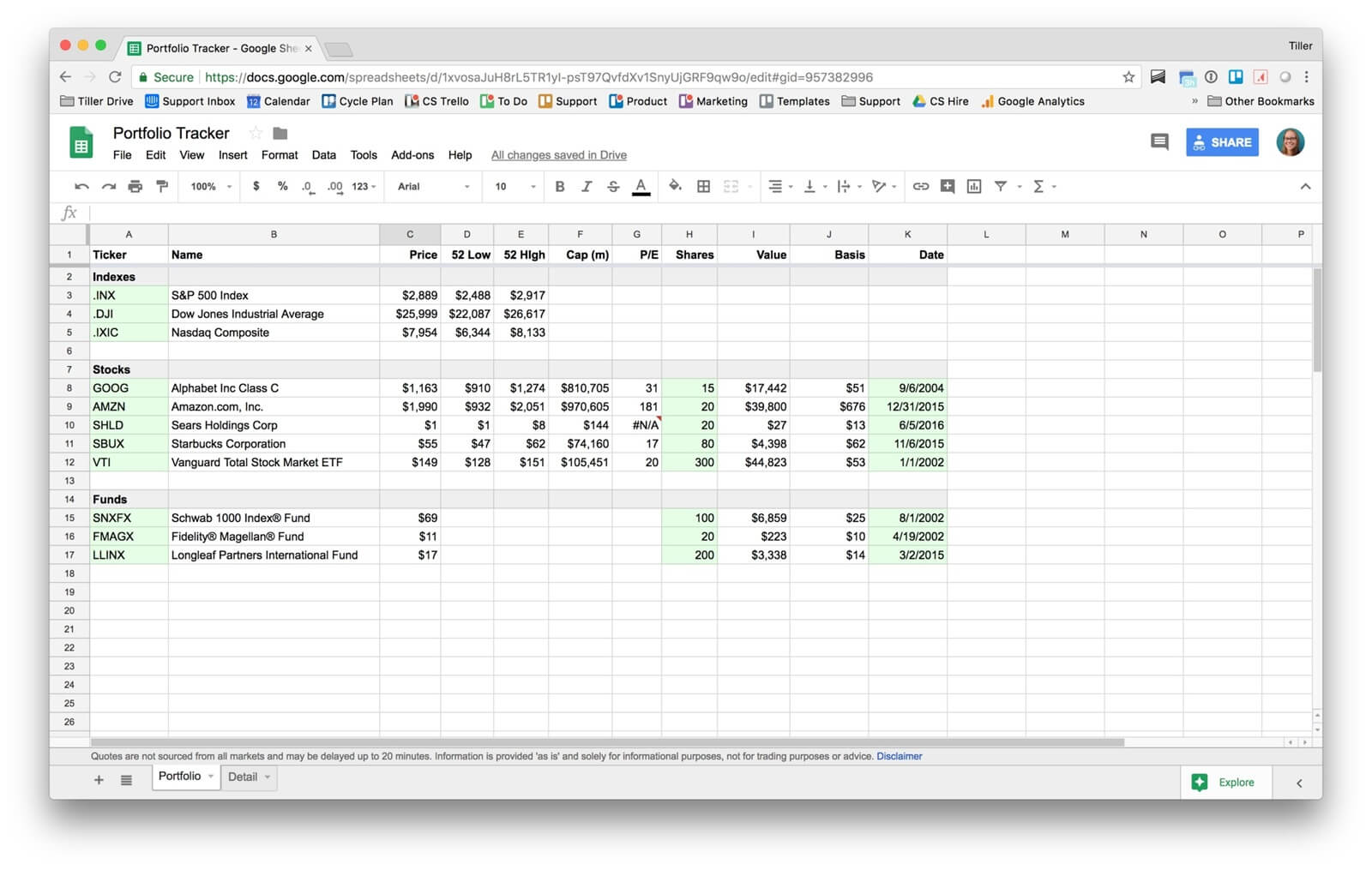 554deb1d89e2268cbc83de7007ca90a5c88ce3f0 How to Make a Free Investment Tracking Spreadsheet