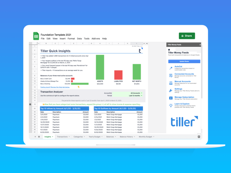 a new era of automated budget spreadsheets
