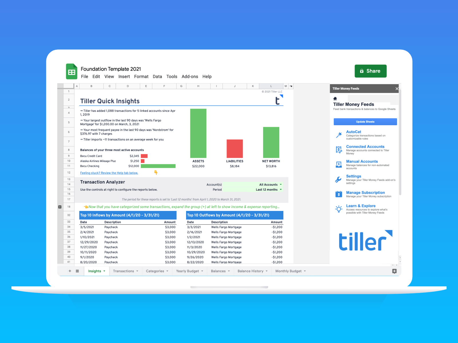 a new era of automated budget spreadsheets