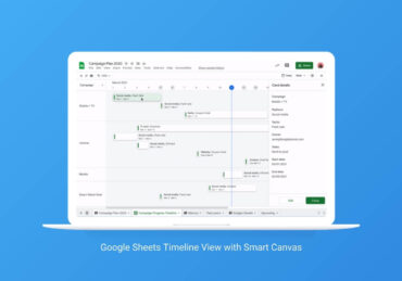 google sheets timeline view with smart canvas