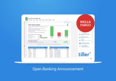 wells fargo and tiller open banking
