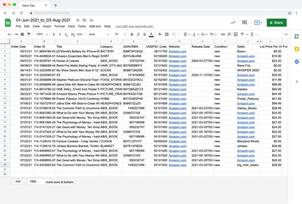 GoogleSpreadsheetAmazonOrderHistory 7047a5728d1ff41c3edcd7539f56a44c 1000 GoogleSpreadsheetAmazonOrderHistory 7047a5728d1ff41c3edcd7539f56a44c 1000
