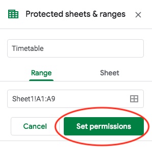 Set permission sheets and ranges lock cells google sheets set permission sheets and ranges lock cells google sheets