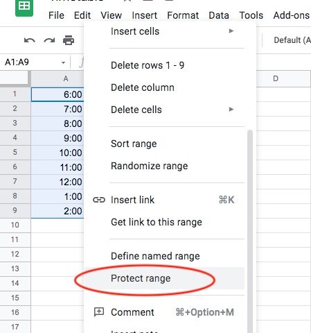 protect range google sheets lock cells protect range google sheets lock cells