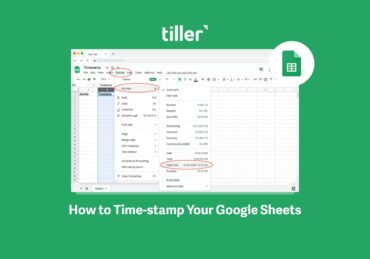 how to time stamp in google sheets