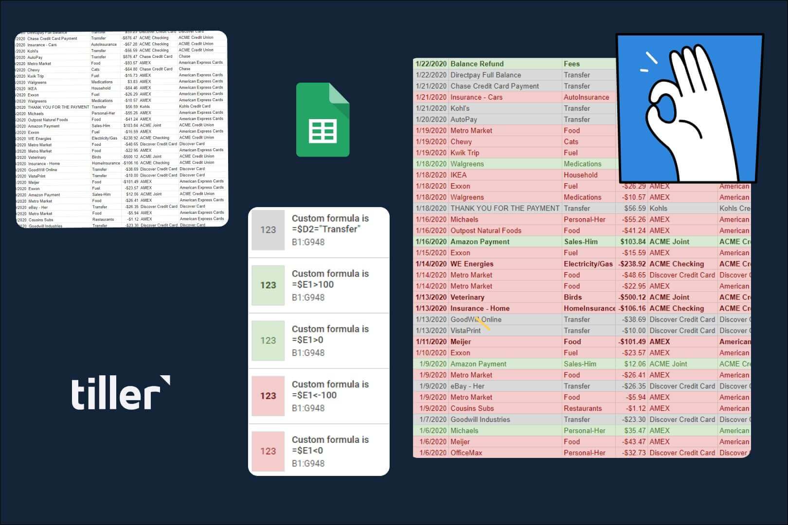 Conditional Formating Tiller conditional formating tiller