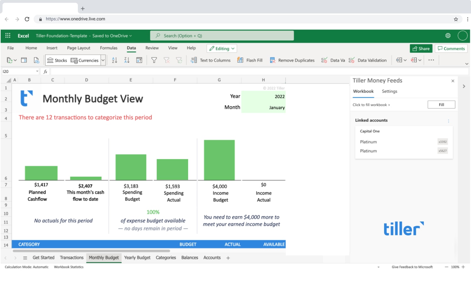 FT Excel Monthly Budget ft excel monthly budget