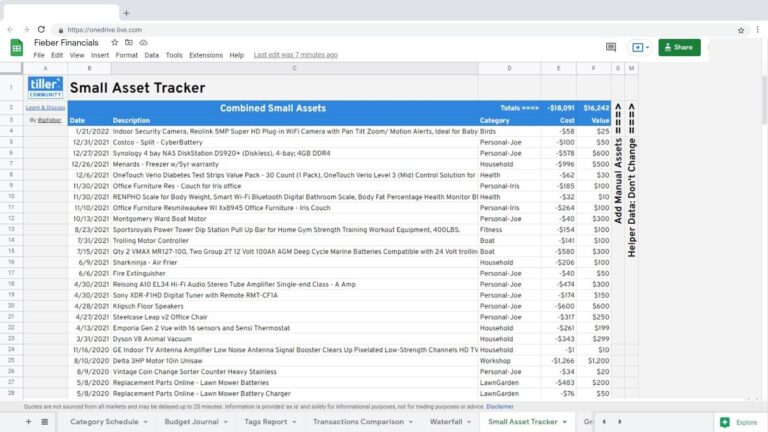 small assets tracker