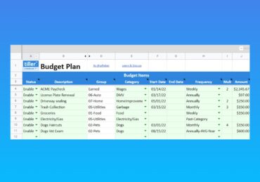 budget plan