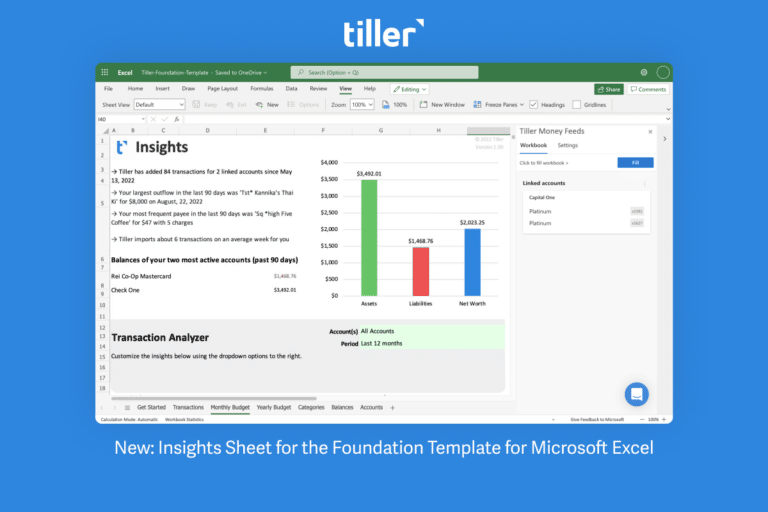 insights sheet microsoft excel