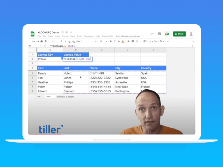 XLOOKUP function for Google Sheets