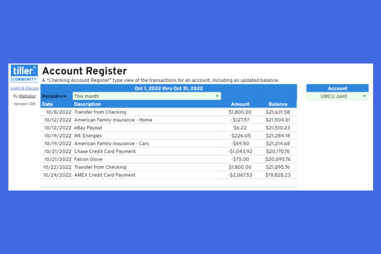 account register template for microsoft excel