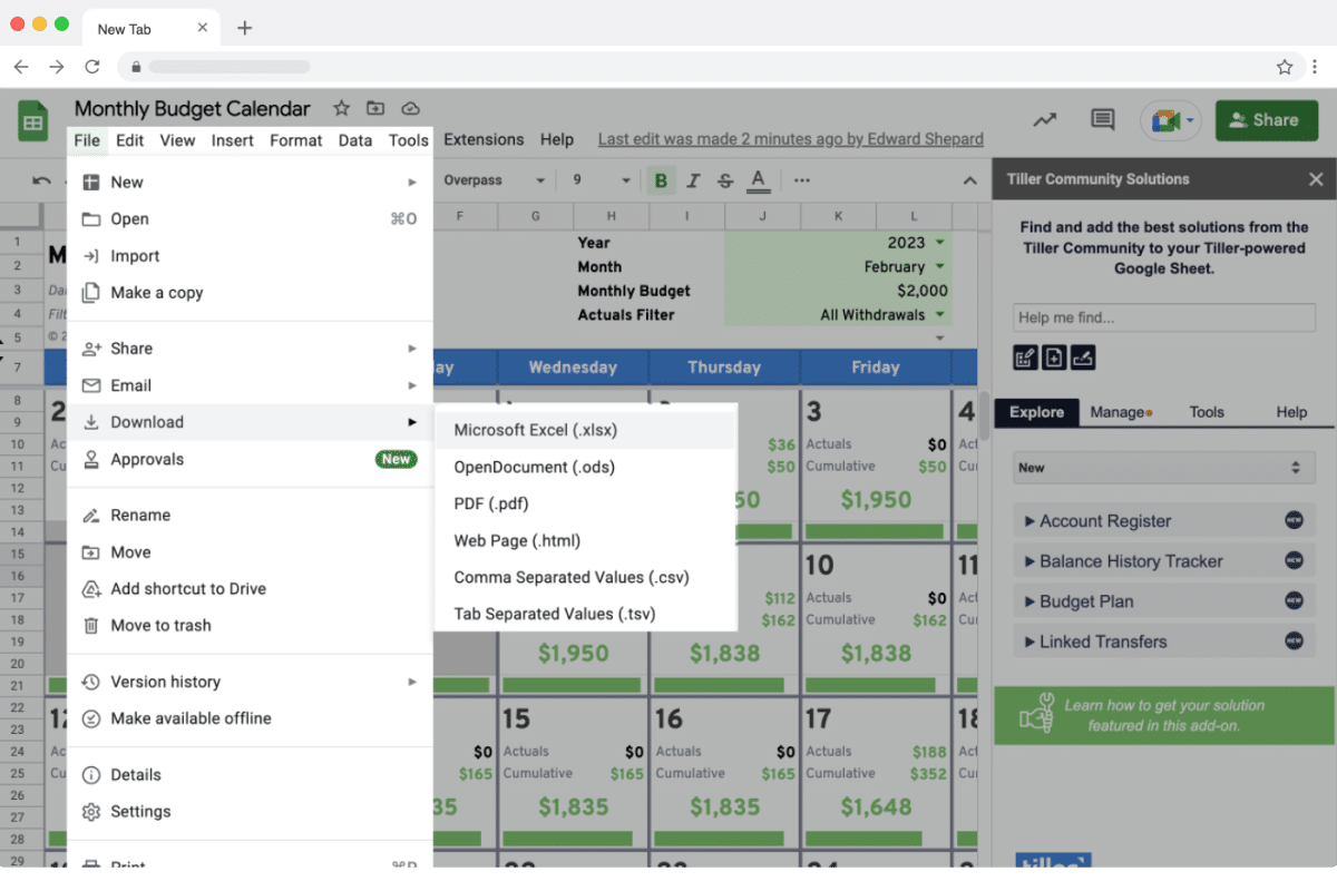 Export Google Sheets Formats Export Google Sheets Formats