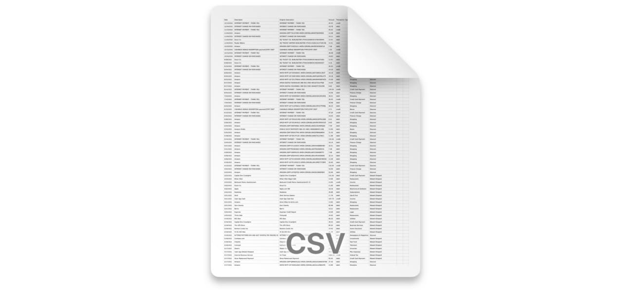 Mint CSV Mint CSV