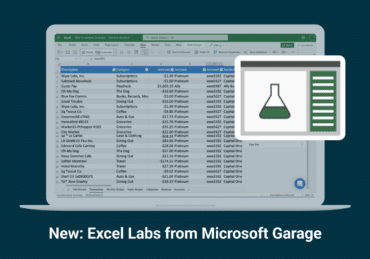 Excel labs from Microsoft Garage