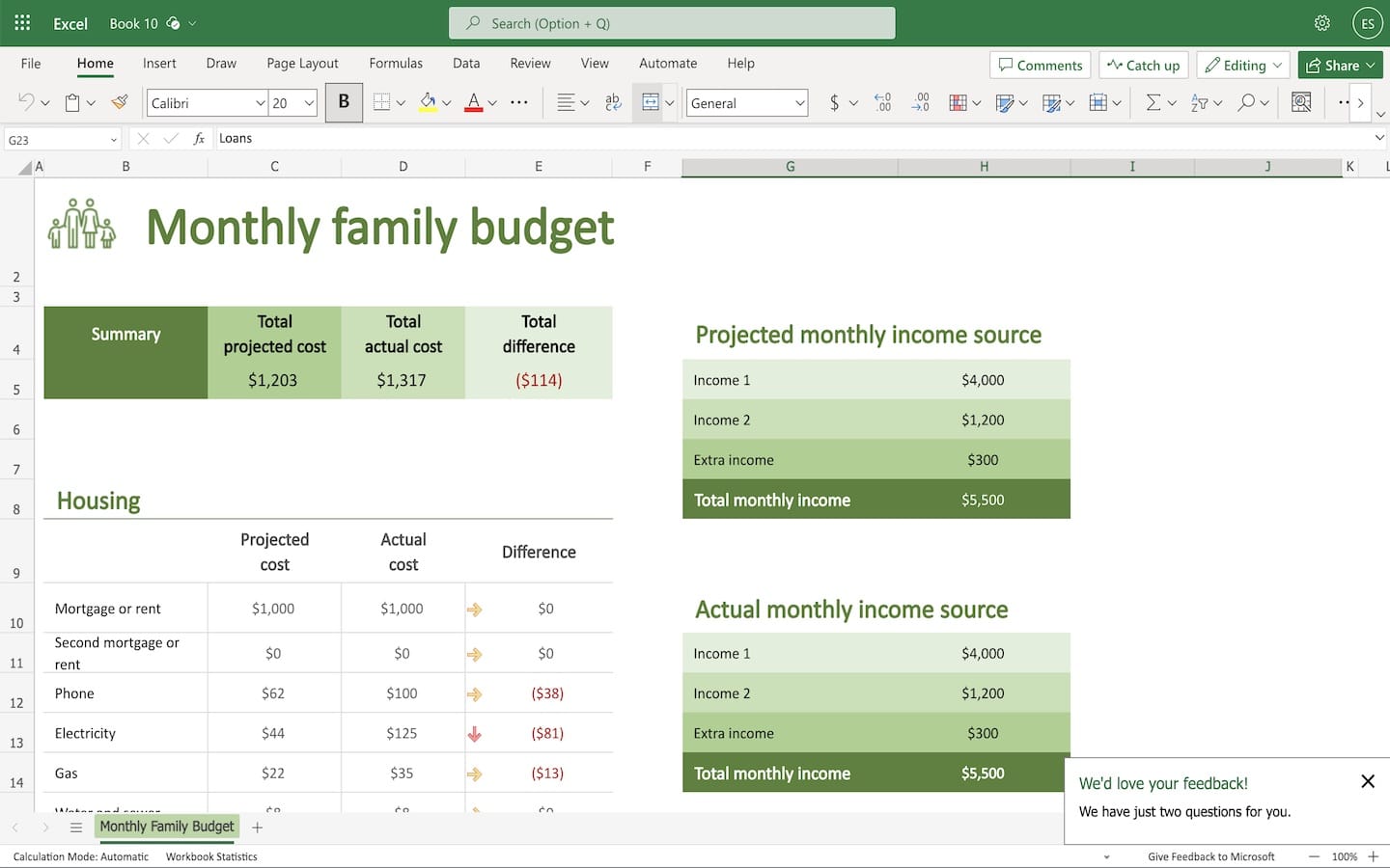 Family Monthly Budget Planner Template Family Monthly Budget Planner Template
