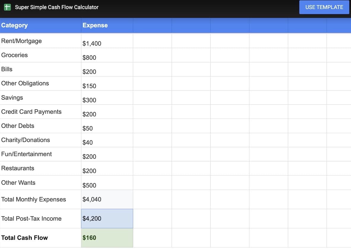 Cash Flow Calculator Cash Flow Calculator