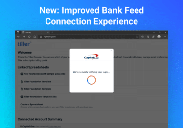 improved bank feed connection experience