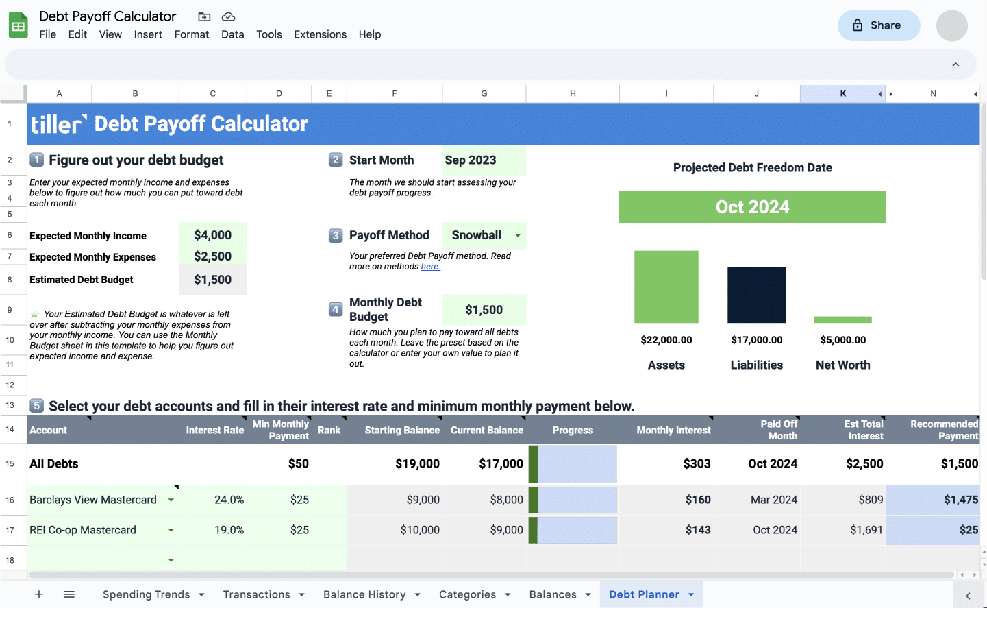 Debt Payoff Calculator 1 Debt Payoff Calculator 1