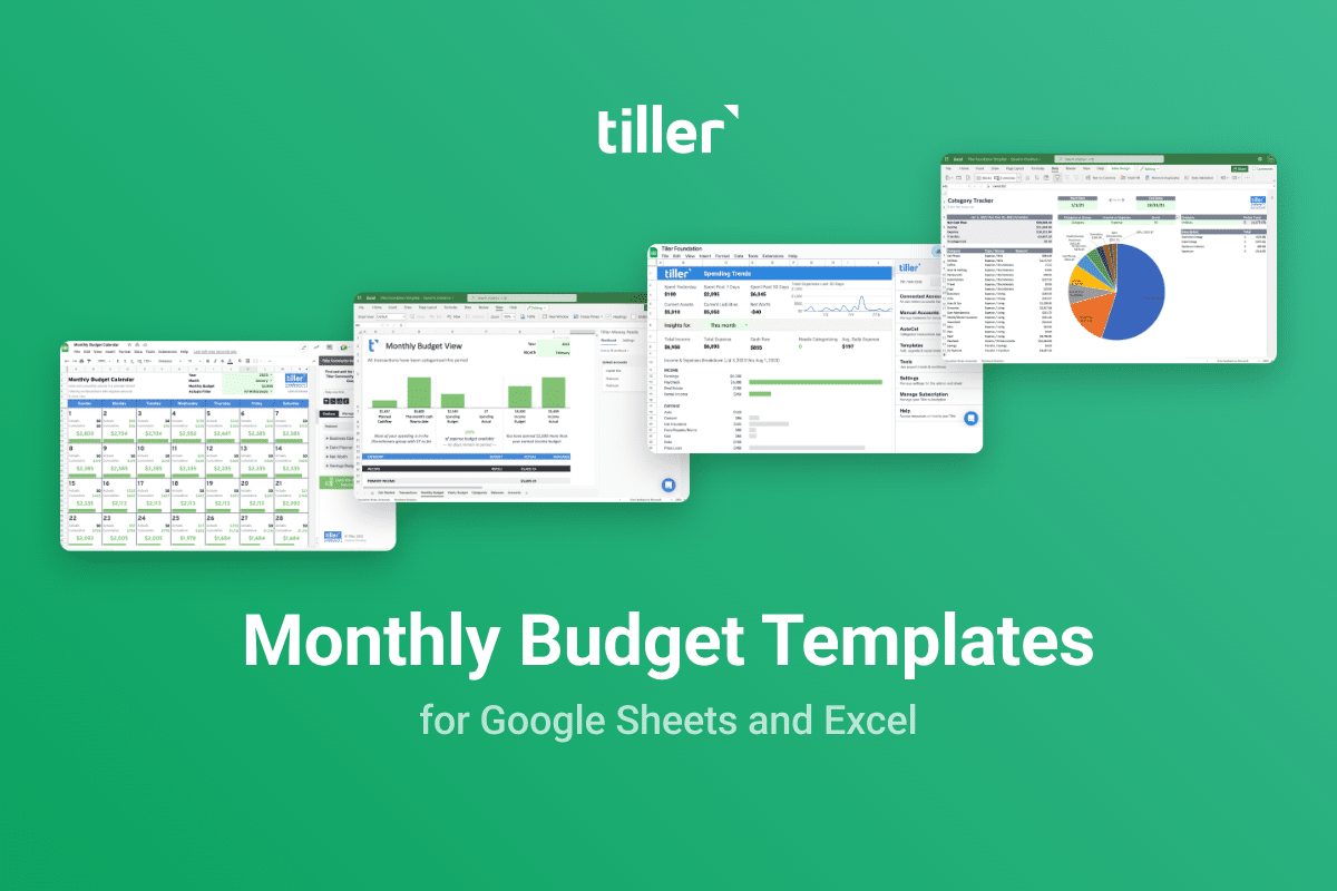 Monthly Budget Templates