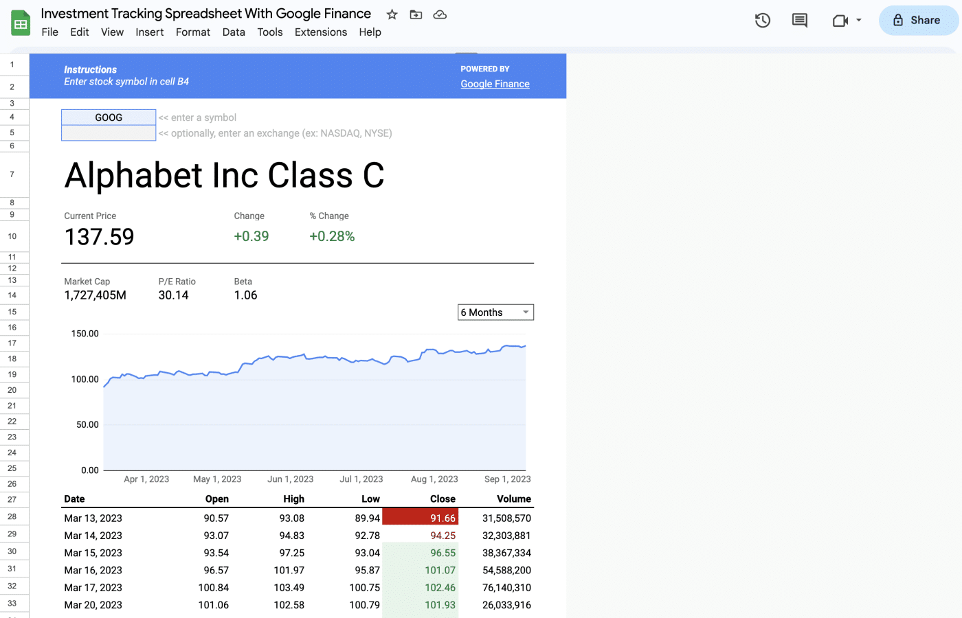 Stock Tracking Spreadsheet Stock Tracking Spreadsheet