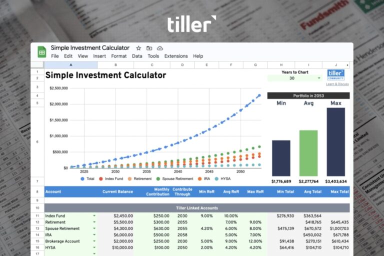 Investment Spreadsheets