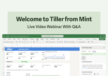 Welcome to Tiller From Mint