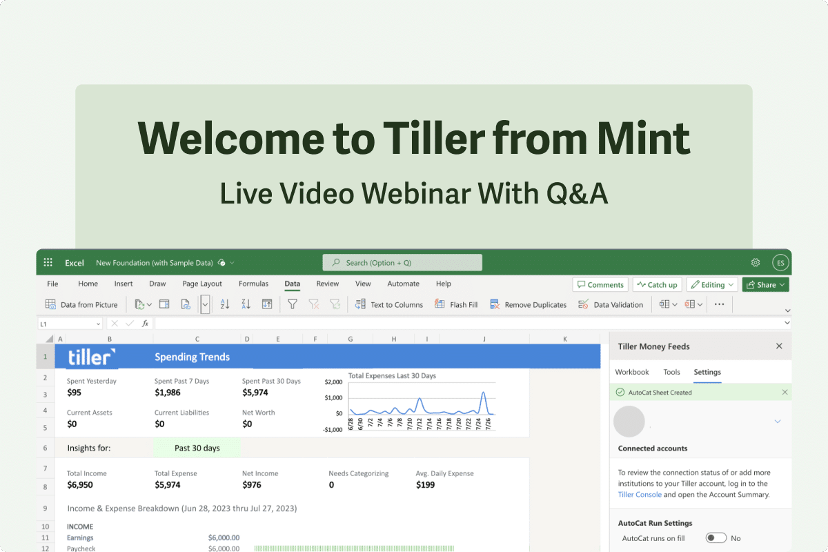 Welcome to Tiller From Mint