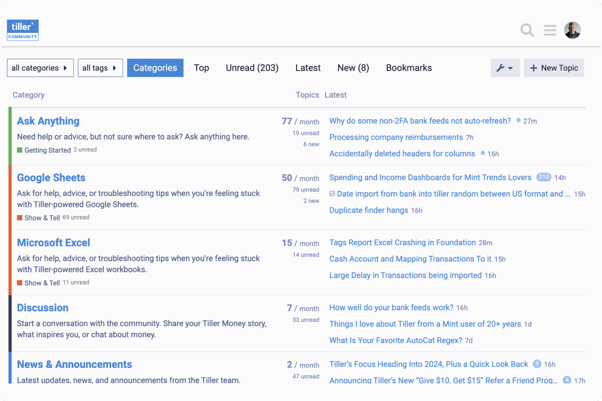 Tiller Community Forums