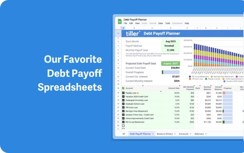 Our Favorite Debt Pay off Spreadsheets