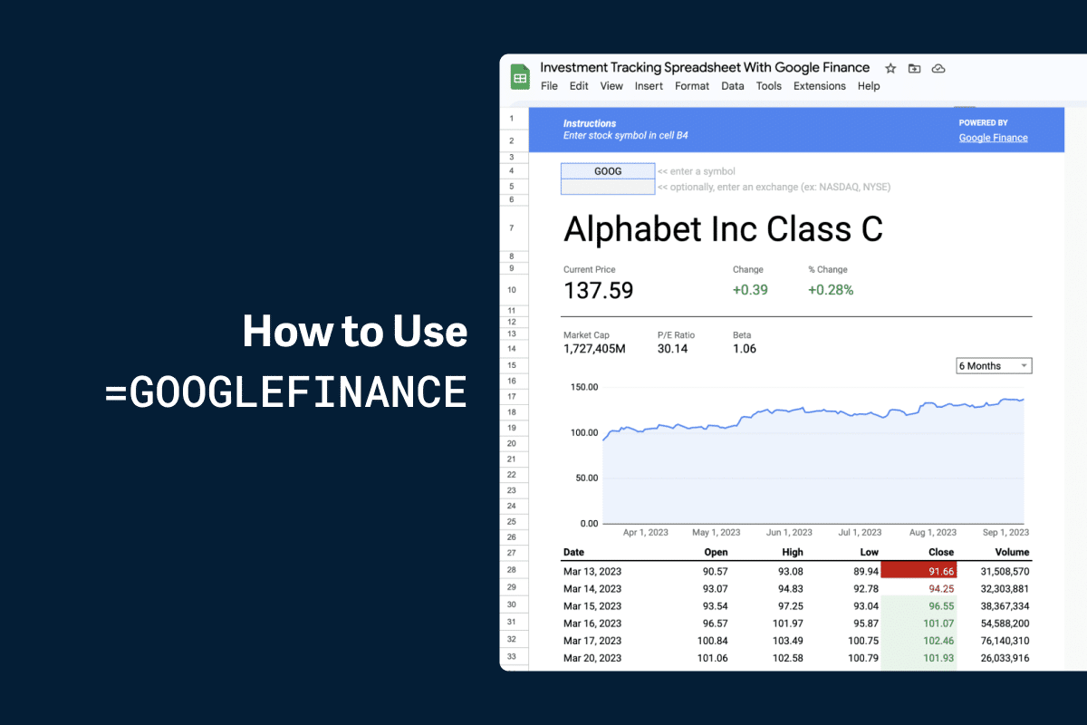 How to Use Google Finance