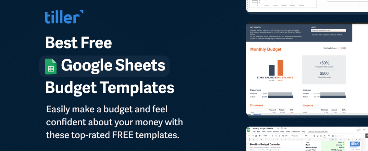 Best Free Google Sheets Budget Templates