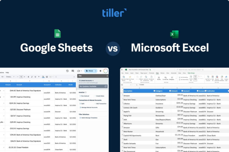 The Ultimate Microsoft Excel vs Google Sheets Comparison