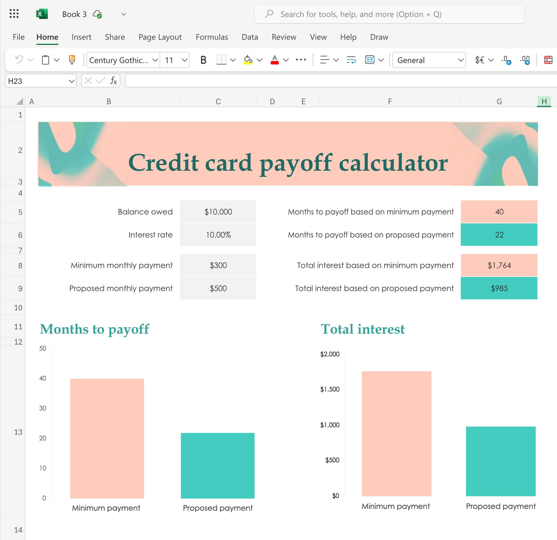 Credit Card Payoff Calculator Credit Card Payoff Calculator